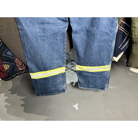 Vintage Dickies Workwear Flame Resistant Stripe Jeans 38x30 - Picture 4 of 9